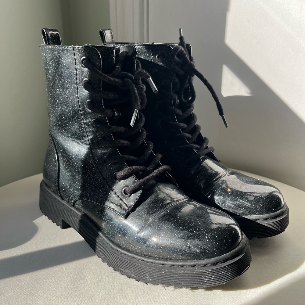 Xappeal Amara Sparkly Combat Boots